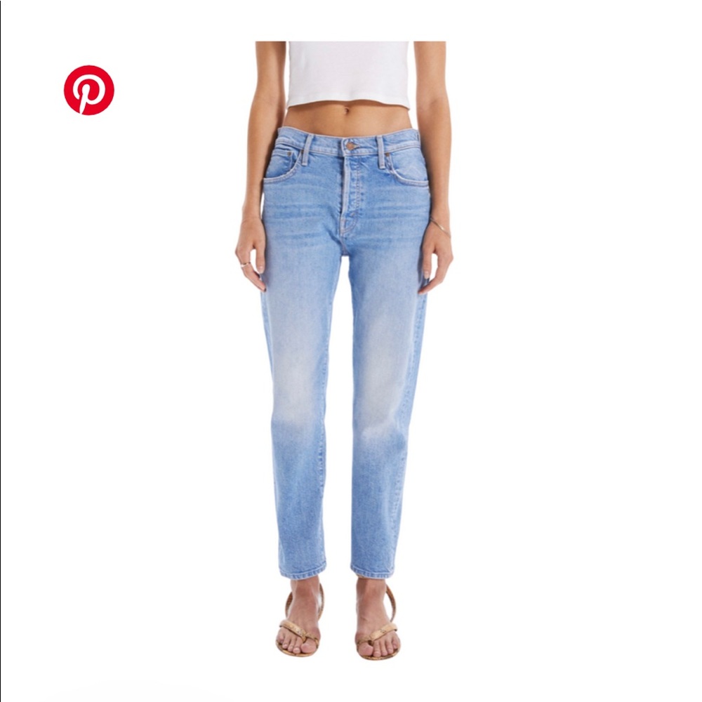 The Scrapper High Rise Ankle Straight Jeans in Camera Obscura